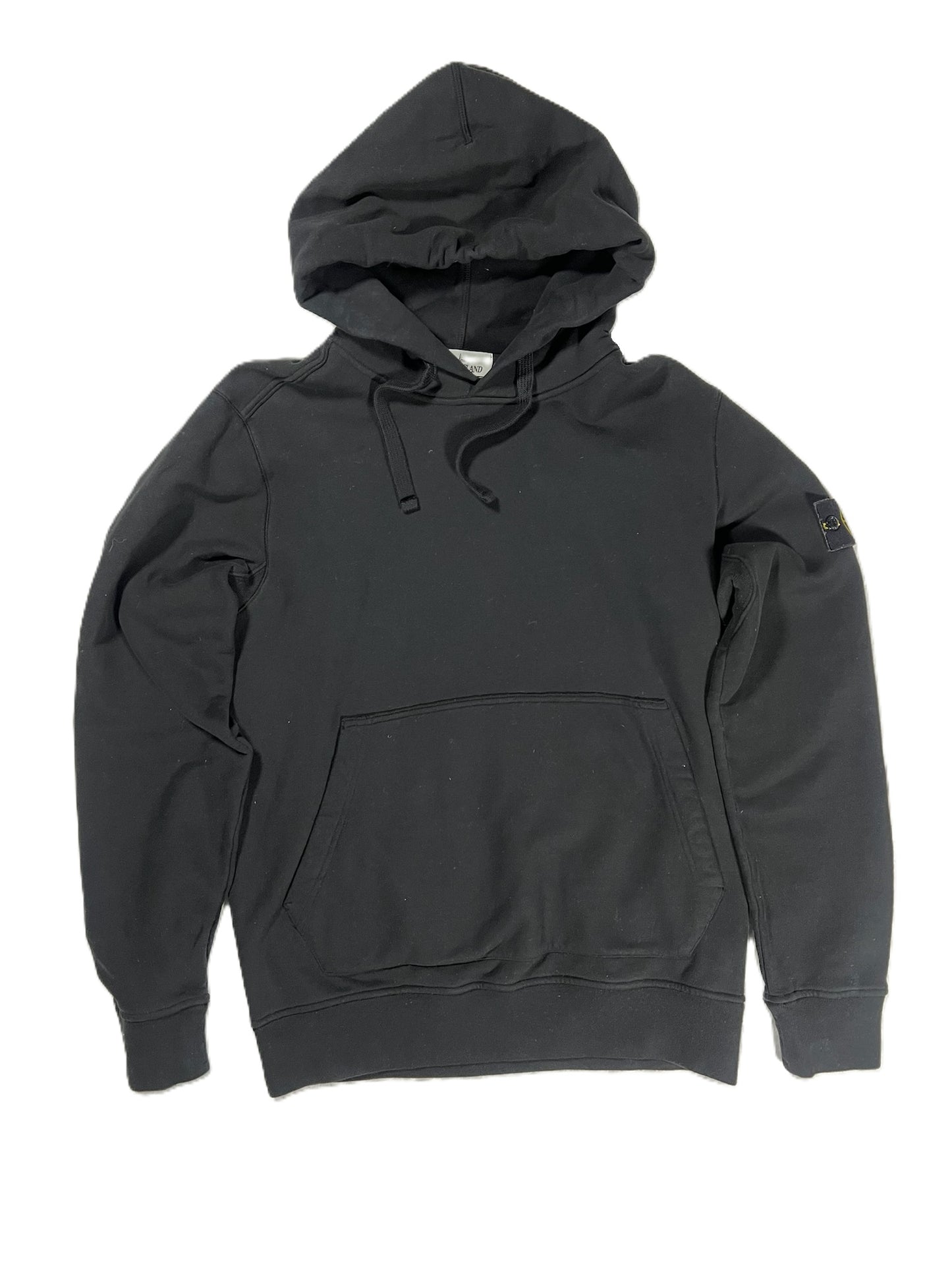 Stone Island Black Hoodie Large