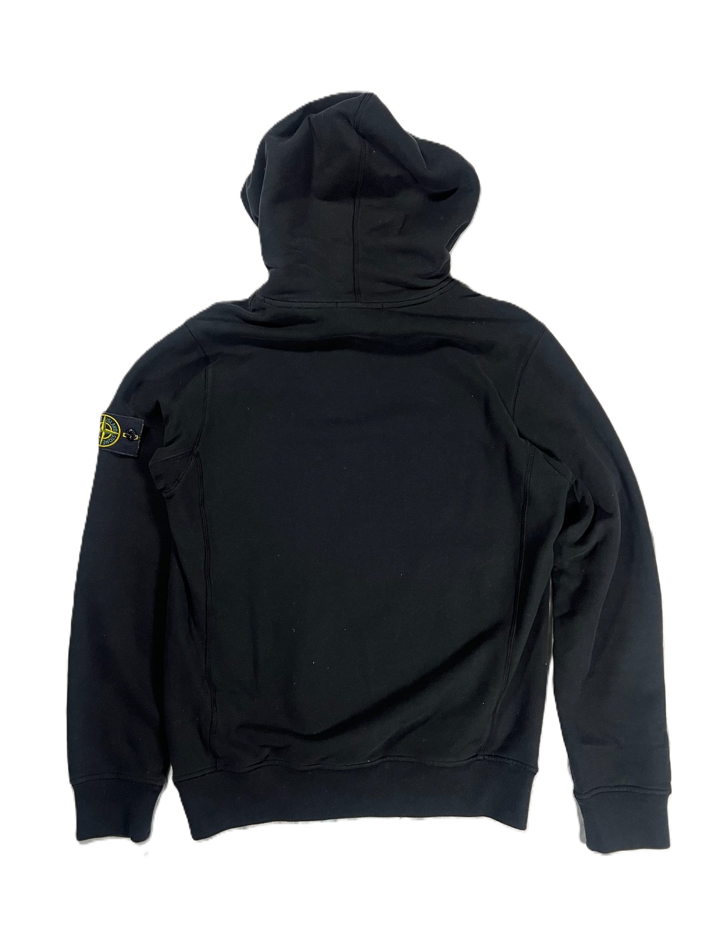 Stone Island Black Hoodie Large