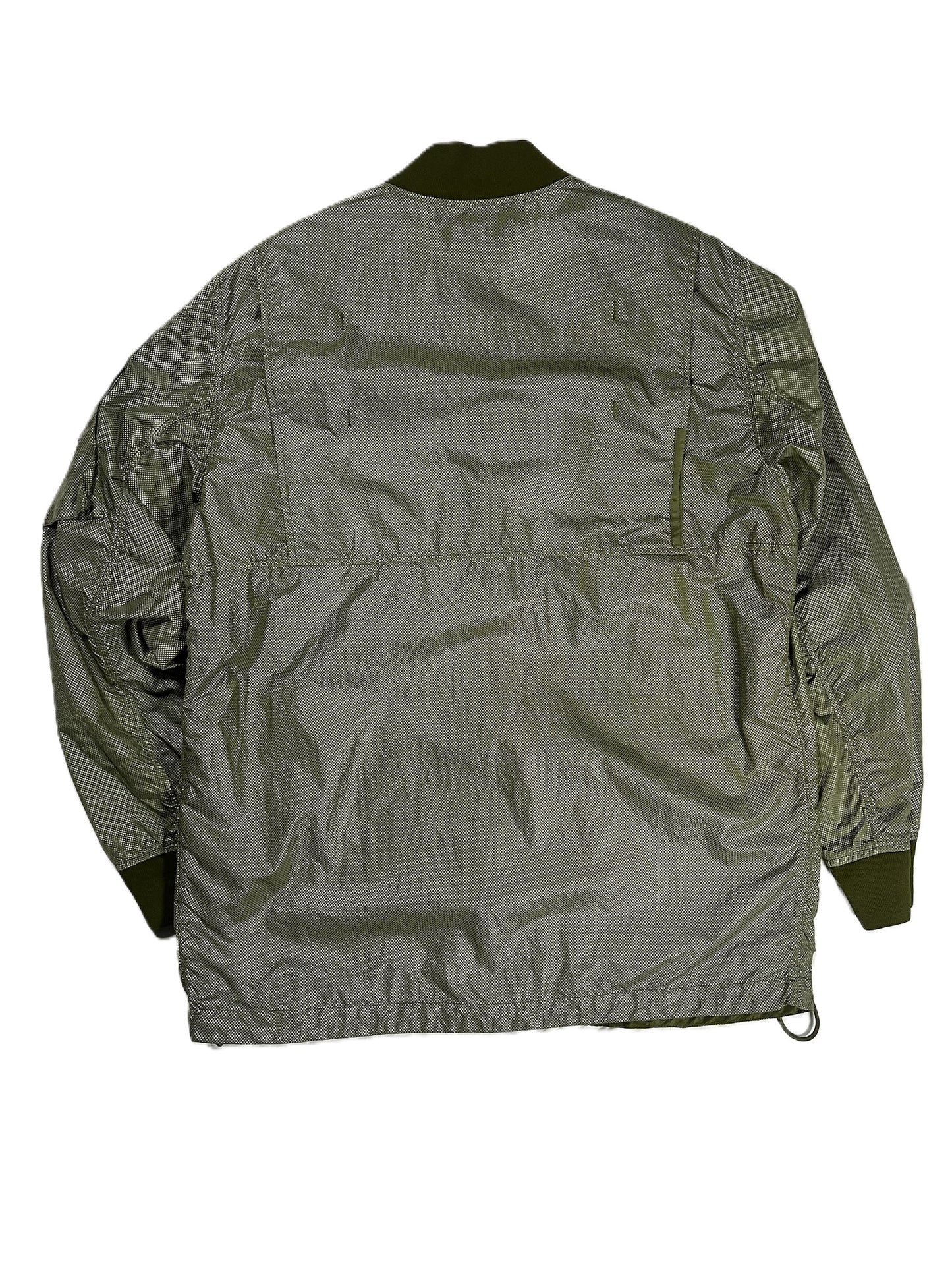 Stone Island Green Pixel Reflective Bomber XXL